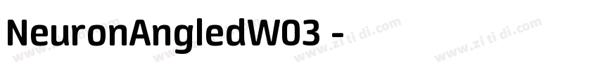 NeuronAngledW03 字体转换